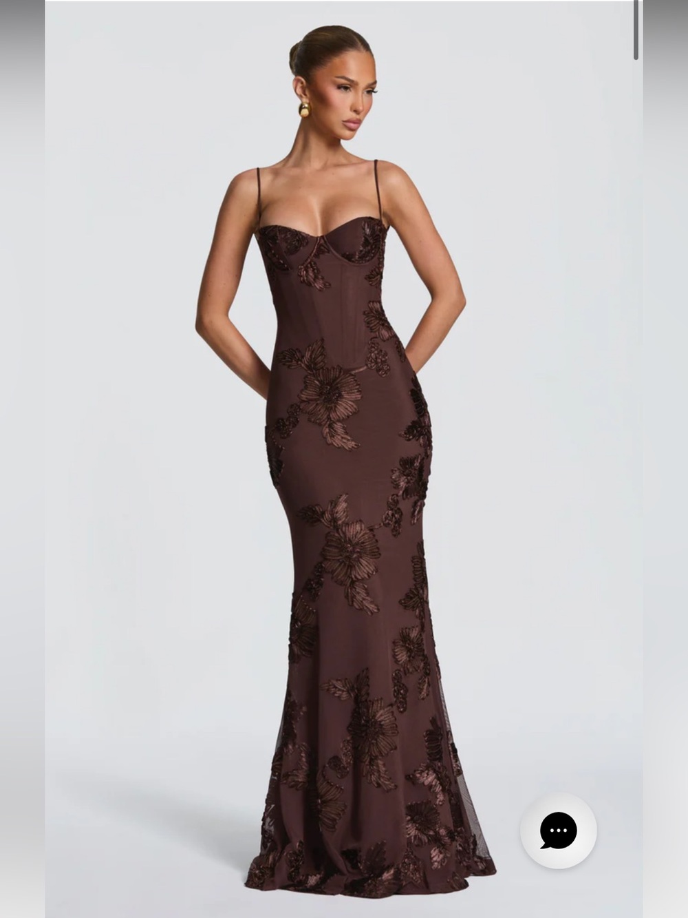 BabyBoo NEFERTITI MAXI DRESS - PLUM BROWN